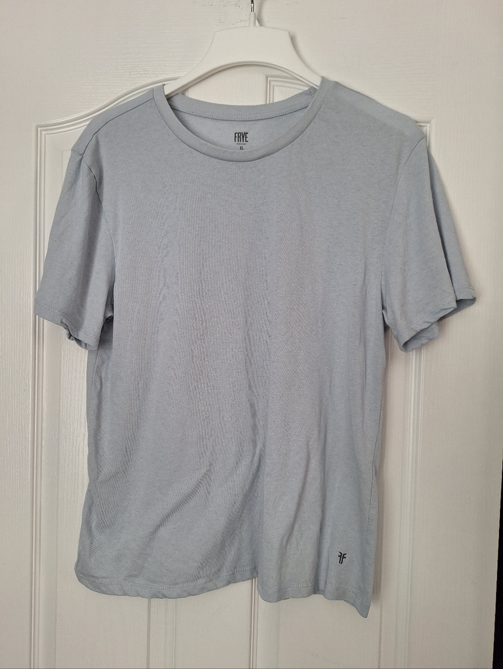 Frye Pale Blue Crew Neck Short Sleeve Tee